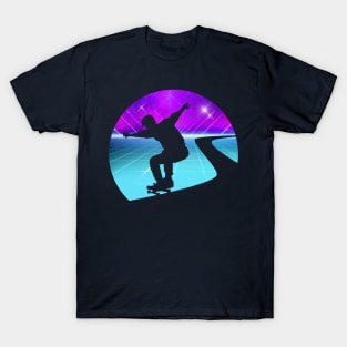 Skaterboard Eighties Retro Design T-Shirt